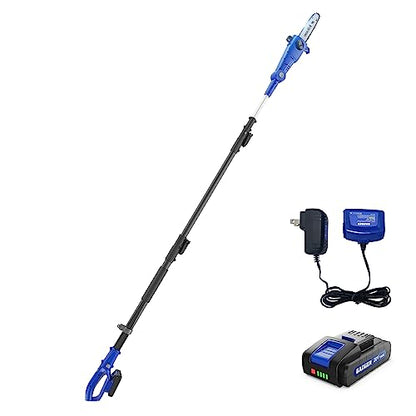 WILD BADGER POWER Cordless Pole Saw 20V 8'' Electric 2.0Ah with Telescoping Pole, 0° to 30° Adjustable Head, Battery and Charger included - style: 20V