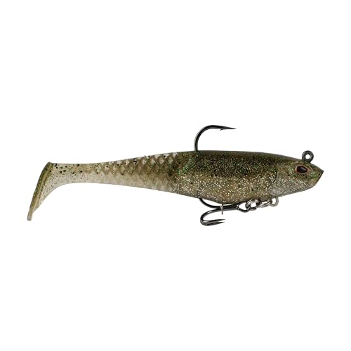 Berkley PowerBait Saltwater Pre-Rigged Cullshad Fishing Soft Bait - color: Silver Flash, size: 4 in (0.5 oz)