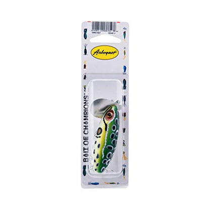 Arbogast Jitterbug Topwater Bass Fishing Lure - Excellent for Night Fishing - color: Leopard Frog, size: 3", 5/8 oz