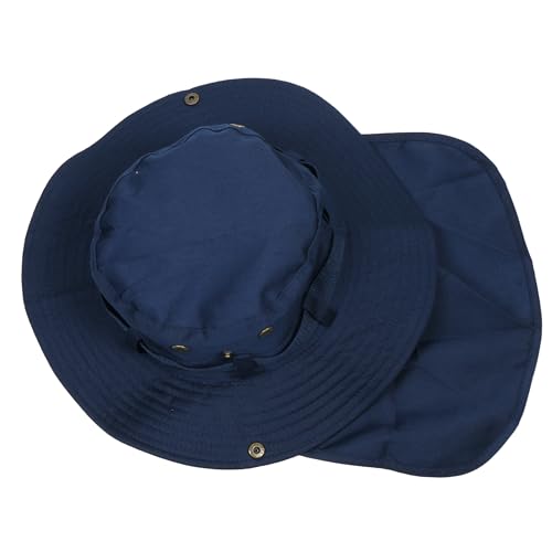 Men Women UPF 50+ Sun Protection Boonie Bucket Hat – Wide Brim Fishing Hat with Neck Flap