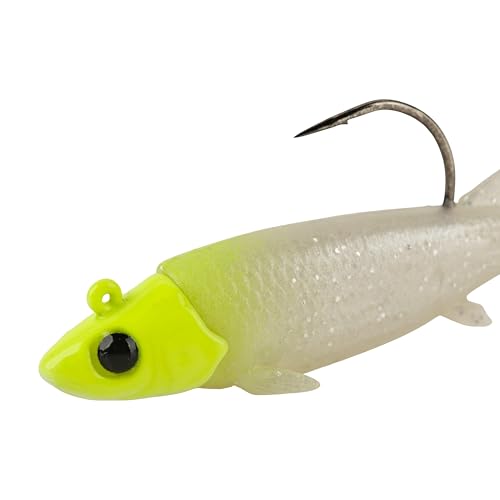 Berkley PowerBait Minnotator Fishing Soft Bait - color: Lemon Head Glow, size: 3.5 in - 3/8 oz