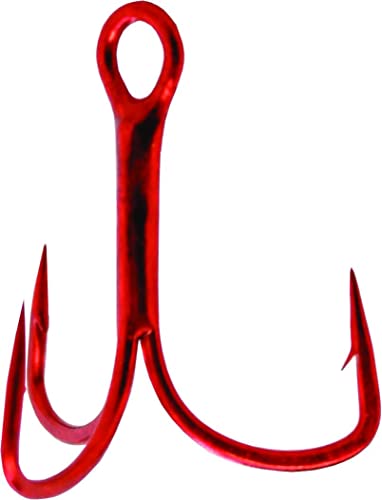 Gamakatsu Treble Hook, Black Nickel, Extra Wide Gap, 1 Piece - size: Pack of 8