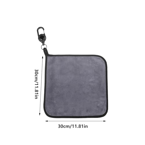 Fishing Towel with Clip with Carabiner Clip Retractable 12X12In Absorbent | Portable Bait Towels for Men Women Fisherman Fly Boat Kayak Outdoor