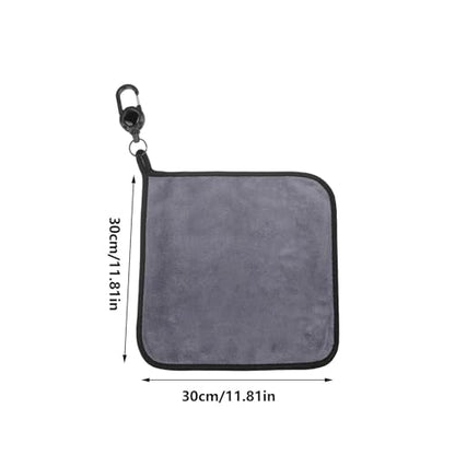 Fishing Towel with Clip with Carabiner Clip Retractable 12X12In Absorbent | Portable Bait Towels for Men Women Fisherman Fly Boat Kayak Outdoor