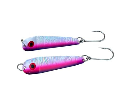 Loony Spoons Vibe 2-Pack - Premium Fishing Lures - Salmon, Trout, Walleye - Saltwater and Freshwater - size: Size 4 - 4.5"