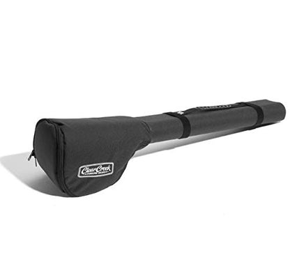 Clear Creek Portable Fly Fishing Dual Rod & Reel Complete Protection Storage Carrying Case - style: Two Piece - 58.75" Internal Length