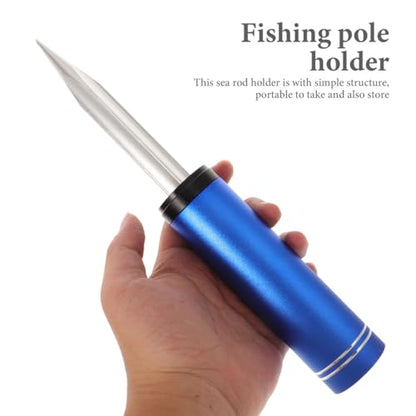 Bank Fishing Rod Holder Ground Insert Stand Portable Fishing Pole Support with Tapered Design for Beginners and Enthusiasts 11.02X1.49X1.49In