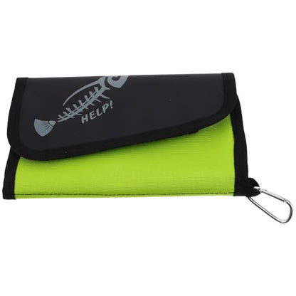 DOITOOL Waterproof Soft Bait Tackle Bag with Detachable Large Capacity Storage Pouch, Fluorescent Green Portable Rig and Lure Organizer for Freshwater and Saltwater Fishing