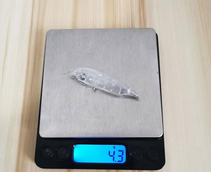 20pcs Lure Blanks,Crankbait Wobblers DIY Blank Hard Lures Kit Unpainted Fishing Baits Sets for Swimming Bass Trout Salmon Perch Freshwater Saltwater Topwater