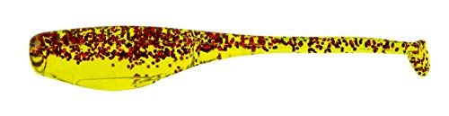 Bobby Garland Bobby Garland Baby Shad - color: Chartreuse Red Glitter, size: 2 1/4"
