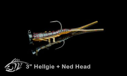 Lunker City Fishing Ned Head Ned Rig Jig Heads Weighted UltraPoint 2/0 3/0 Hook 1/16oz 1/8oz 3/16oz 1/4oz 3/8oz 1/2oz Finesse Fishing LunkerGrip for Soft Plastic Bass Lures, Made in The USA - color: Chartreuse, size: 3/16oz