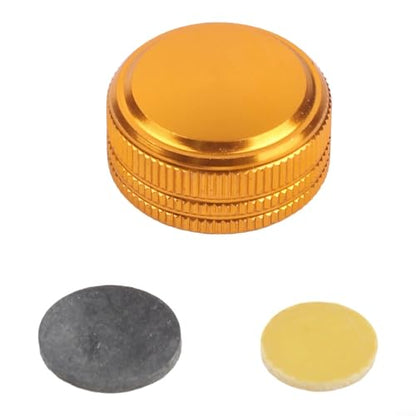 FABULETTA Baitcasting Reel Brake Knob, Fine Tuning Nut M11x0.5, Aluminum Alloy Replacement Part for Daiwa SS SV103SHL Spool Tension Adjustment(gold)