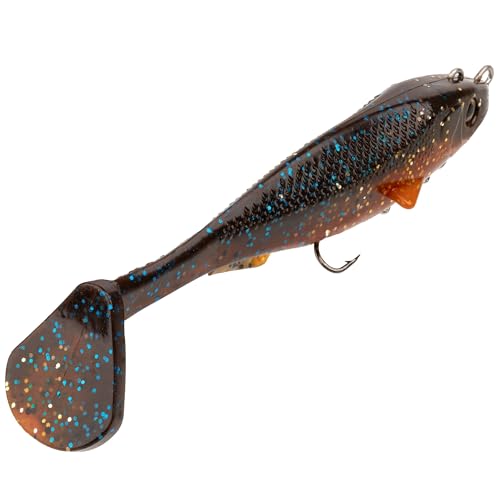 Strike King Final Copy Fishing Lure, Pre-Rigged Soft Plastic Swimbait, Free-Swinging Size 4 Treble Hook, Belly Magnetic Hook Keeper, 7/8-Ounce - color: Orange Bream