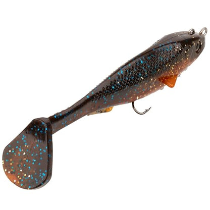 Strike King Final Copy Fishing Lure, Pre-Rigged Soft Plastic Swimbait, Free-Swinging Size 4 Treble Hook, Belly Magnetic Hook Keeper, 7/8-Ounce - color: Orange Bream
