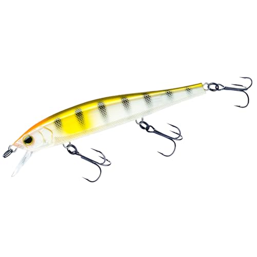 Yo-Zuri 3DB Jerkbait 110, Suspending, 4-3/8 Inch, 110mm, Natural Ayu - color: Ghost perch, size: 4-3/8 Inch