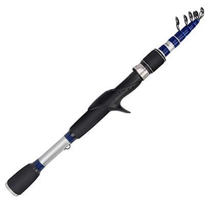 KastKing Compass Telescopic Fishing Rods and Combo, Sensitive Graphite Composite Blank, Easy to Travel, Packs to Just 17" in Length, Stainless Guides and Ceramic Rings, Combos w/ 4+1BB Spinning Reel - size: 6'0" - Medium, style: Cast - Rod