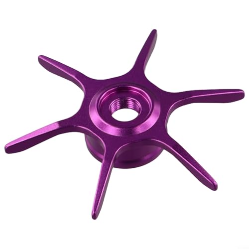 Modified Star Brake For Abu Garcia Max Series B3/B4/P3/P4/P5 Fishing Reel, 6-Star Drag Adjustment Knob, Aluminum Alloy DIY Replacement Part (left hand Purple) - color: Purple, size: left hand