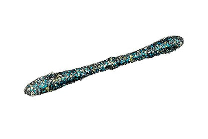 Lunker City Fishing 5" Spanky Worm 3 Pack Bundle Soft Plastic Bass Lure Wacky Rig Salted Jigging Stick Bait, 21 Total Lures, Made in The USA - color: 76 Bluegill