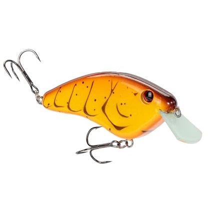 Strike King Hardliner Fishing Lure, Flat Sided Crankbait, Circuit Board Lip, Extra Tight Wobble, Size 4 Treble Hooks - color: Spring Craw
