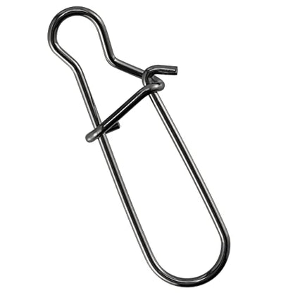 Dr.Fish 100 Pack Duo Lock Fishing Snaps Stainless Steel 26-220LB Lure Snaps Freshwater Saltwater Quick Change Speed Fishing Line Weights Clips - size: #0-26LB-100 Pack