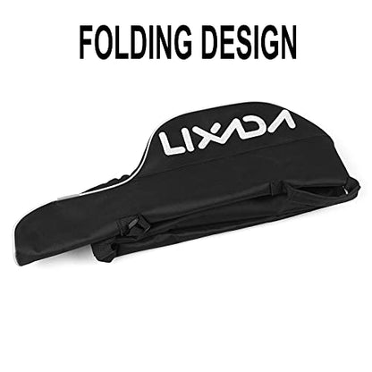 Lixada 63 Inch Fishing Rod Bag Portable Fishing Rod Reel Protective Case, Folding Fishing Pole Holder Cover Rod Tackle Organizer - color: White