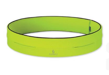 FlipBelt Classic Running Belt, Phone Holder for Running, Money Belt Pouch - color: Neon Yellow, size: Small