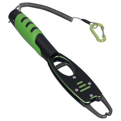 2 in 1 Fish Lip Gripper with Scale 40LB – Aluminum Alloy Fish Grabber for Freshwater Saltwater Fishing, Portable Fish Control Tool with Storage Bag