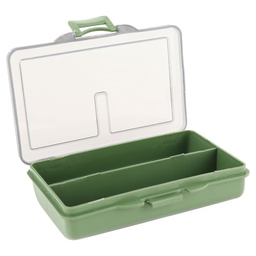 Fishing Tackle Box – Water proof Compartment Storage Case for Hooks, Baits, Lures & Terminal Tackle Accessories, Mini Clear Organizer(2-compartment) - size: 2-compartment