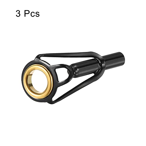 PATIKIL Fishing Rod Tips Repair Kit Stainless Steel Ring Guide for Saltwater Freshwater Fishing - size: 3mm