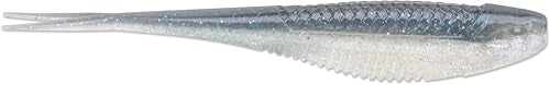 CrushCity Jerk Soft Plastic Jerkbait Minnow, Erratic Darting Action for Weightless & Jig Head Bass Fishing - color: Smelt