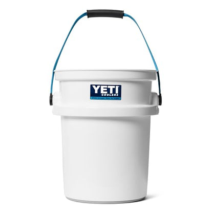 YETI Loadout 5-Gallon Bucket, Impact Resistant Fishing/Utility Bucket - color: White/Blue