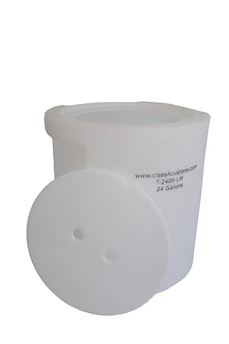 Marine T-2400-LW 24 Gallon Livewell/Baitwell for Live Fishing Bait, and Keeping Caught Fish Alive. Use on Fishing Boat, Pontoon Boat, Piers, and Fishing Docks, and for Shore Fishing.
