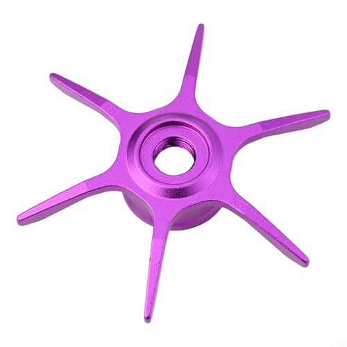 Modified Star Brake For Abu Garcia Max Series B3/B4/P3/P4/P5 Fishing Reel, 6-Star Drag Adjustment Knob, Aluminum Alloy DIY Replacement Part (right hand Purple) - color: Purple, size: right hand