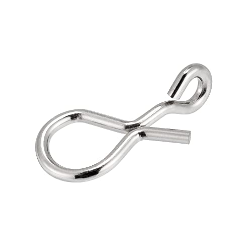 Dr.Fish 50 Pack Fly Fishing Snap 3 Sizes Stainless Steel Quick Change Lure Clip for Fishing Flies, Trout Fishing - size: XS(0.2")-50 Pack