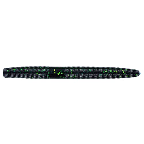 Yamamoto Senko Soft Plastic Worm Easy to Use Bass Fishing Stick Bait Lures - color: BLUE/BLACK W/ LARGE CHARTREUSE FLAKE, size: 4 Inch