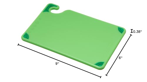 San Jamar Cutting Board,6x9 in,Green CBG6938GN - 1 Each - color: Green