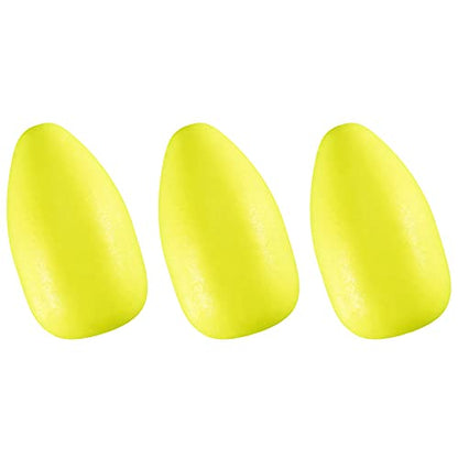 Dr.Fish 30 Pack Oval Foam Floats Fishing Rig Floats Fly Fishing Trout Bobber Strike Indicator Pompano Surf Fishing Rig Walleye Crawler Harness - color: Yellow, size: Small: 1/4"*1/2"