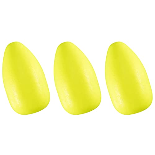 Dr.Fish 30 Pack Oval Foam Floats Fishing Rig Floats Fly Fishing Trout Bobber Strike Indicator Pompano Surf Fishing Rig Walleye Crawler Harness - color: Yellow, size: Medium: 1/3"*2/3"