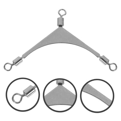 Sea Fishing Three-Prong Swivel Way Swivel Fishing Swivels Three Way Fishing Swivels Fishing - size: 3x2x0.2cm
