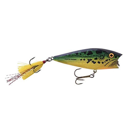 Heddon Pop'N Image Topwater Fishing Lure - Excellent Popping and Walk-The-Dog Action - color: Bullfrog