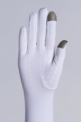 Coolibar Long Full Finger UV Sun Gloves - UPF 50+ Sun Protection - Culebra - color: White, size: X-Large