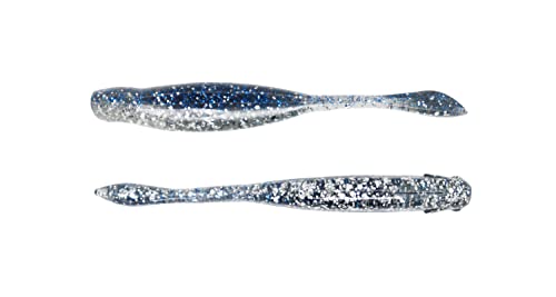 X Zone Lures Hot Shot Minnow Lures for Bass and Walleye, Infused with X Zone Scent Formula, 3.25" (8 Pack) - color: Pro Shiner