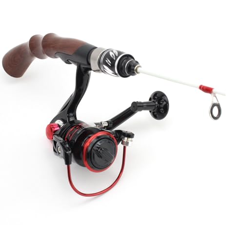 62cm Ultra-Light Ultra-Short Spinning Ice Fishing Rod Reel Set Carbon Fiber Travel Pole Tackle Type 7