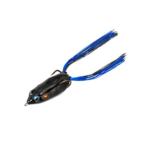 Booyah Pad Crasher Topwater Bass Fishing Hollow Body Frog Lure with Weedless Hooks - color: Night Train