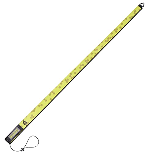 BUZBE Casting Quik-Shield Rod Cover, Fishing Rod Sleeve, Rod Sock, Neoprene Rod Cover, Casting Rod Cover - color: Yellow Hex