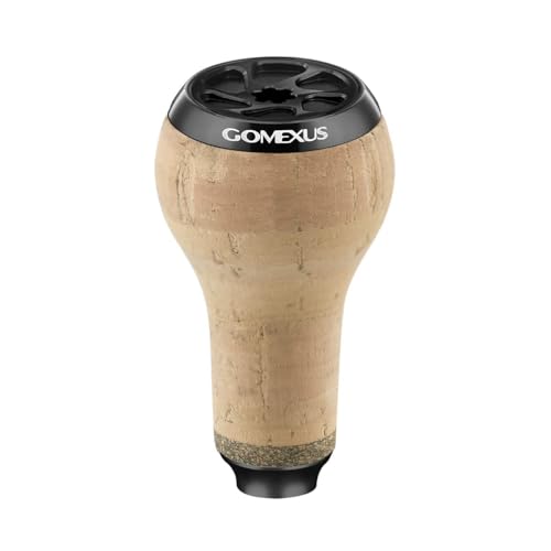 GOMEXUS Power Knob Compatible for Shimano Stradic Tranx Curado SLX Daiwa Tatula Fuego Spinning Baitcasting Reel, 27mm Cork - color: Full Black