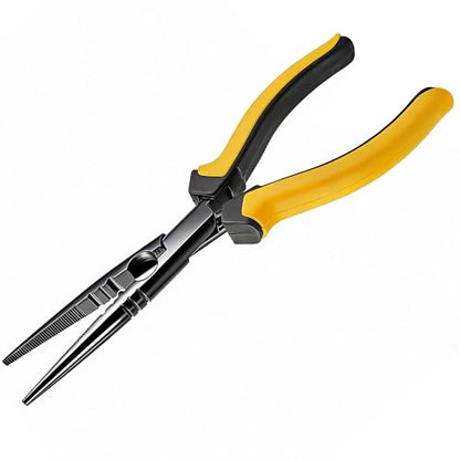 9-inch Fishing Pliers with Rust-resistant Teflon Coating, Fresh/Sea Fishing Tools, Comfortable Grip Fishing Gear for Fishing Trips - style: 9" Straight Nos