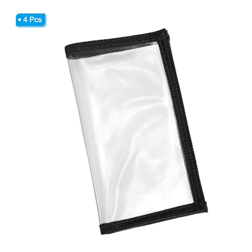 PATIKIL Fishing Lure Wrap Durable PVC Lure Covers Fishing Hook Cover Bait Storage Easily See Lures Keep Fishing Safe - color: Black, size: 4.3" x 7.9"
