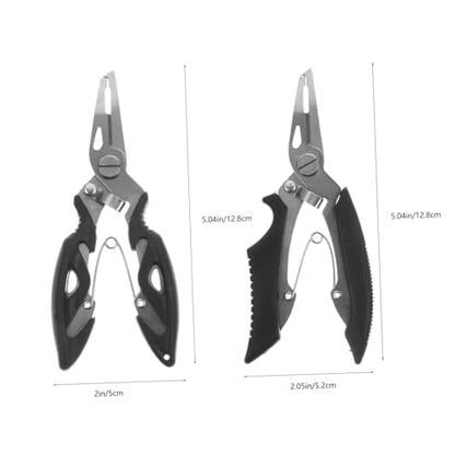 Housoutil 2pcs Fishing Scissors Stainless Steel Scissors Braided Line Cutter Portable Multi- Function Fishing Shear Accessory Daily Use Wire Cutter Daily Use Plier