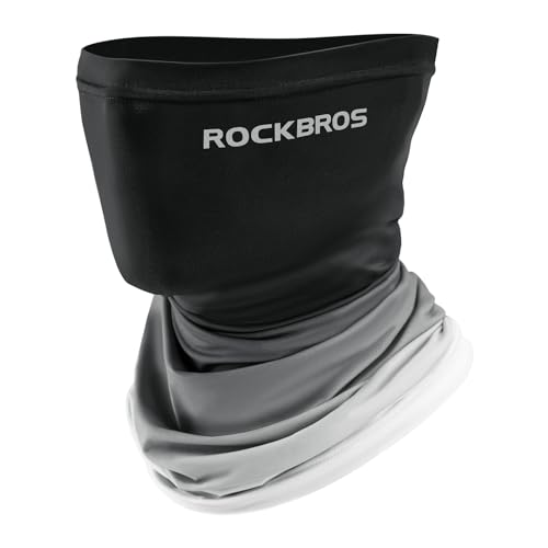 ROCKBROS Cooling Neck Gaiter Face Mask Fishing Scarf Face Cover for Men Women - color: Black 2